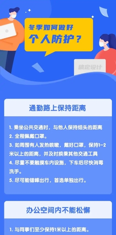 冬季防护个人医疗科普文章长图
