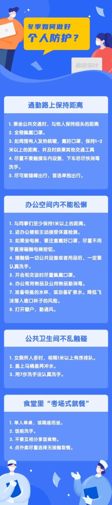 冬季防护个人医疗科普文章长图预览效果