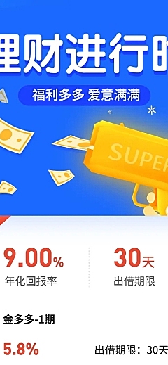 金融保险理财进行时贷款产品长图海报