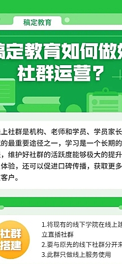 教育培训社群运营知识流程图