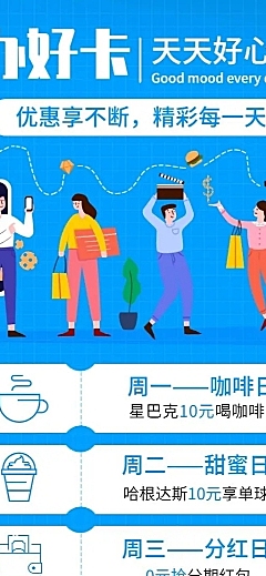 金融保险信用卡七日福利产品营销海报