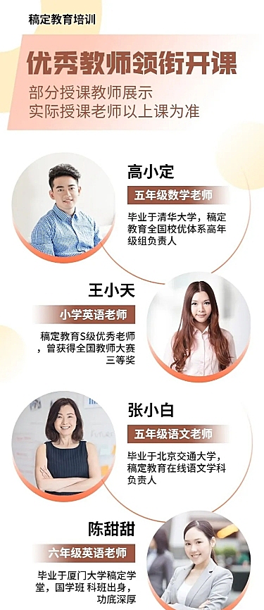 中小学优秀老师介绍长图模板