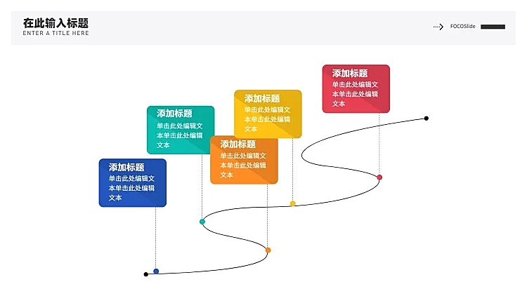 并列关系5项PPT图文页