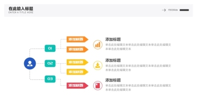 并列关系3项PPT图文页