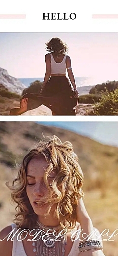欧美性感模特H5模卡