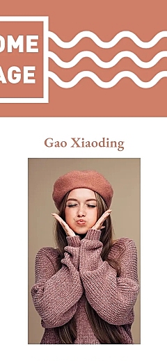 欧美简约模特H5模卡