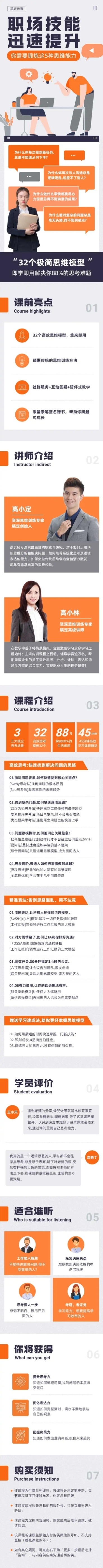 职场技能教育培训课详情页预览效果