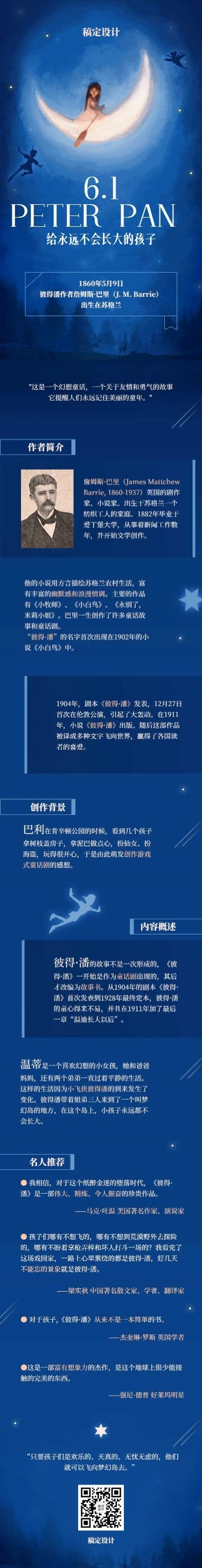 H5长页彼得潘纪念日六一儿童节童年