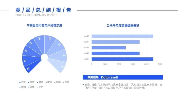 短视频平台用户偏好扇形图预览效果