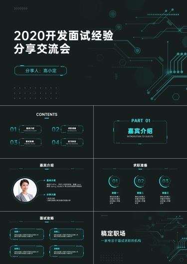技术面试经验分享交流会PPT