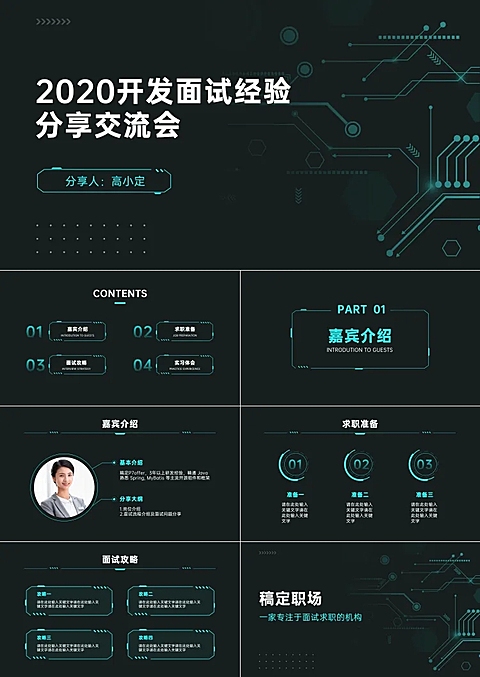 技术面试经验分享交流会PPT