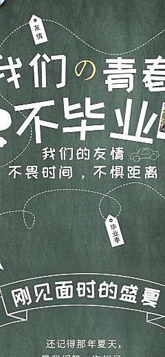 毕业季照片晒图粉笔创意文章长图