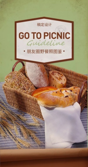 野餐餐饮产品介绍活动营销长图