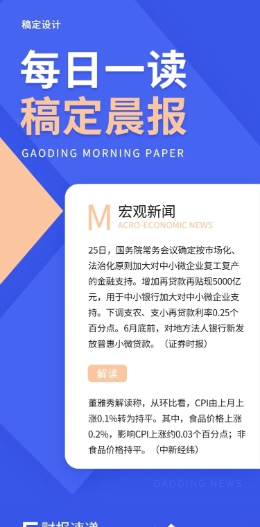 每日晨报新闻头条报道长图