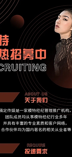 模特训练营长图通告