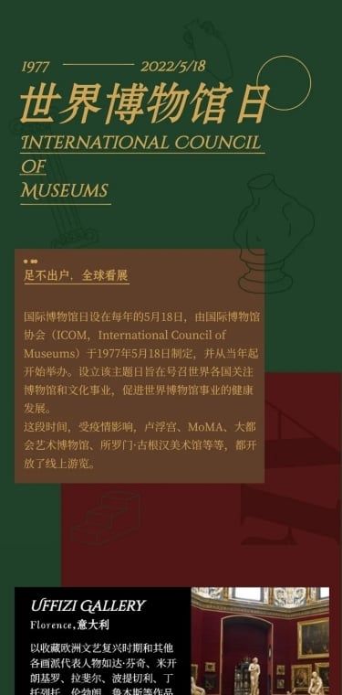 博物馆攻略指南艺术画作简介长图