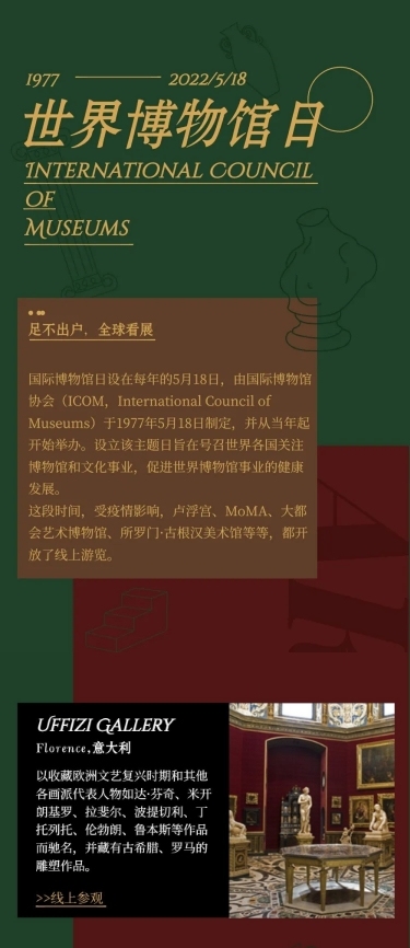博物馆攻略指南艺术画作简介长图