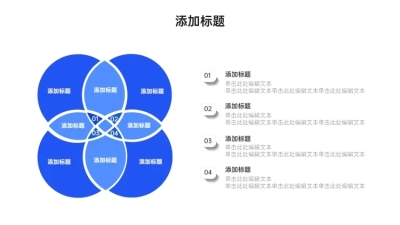 维恩图单项PPT图文页