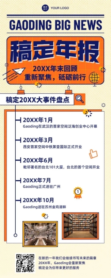 年末回顾年终总结大事件时间轴预览效果
