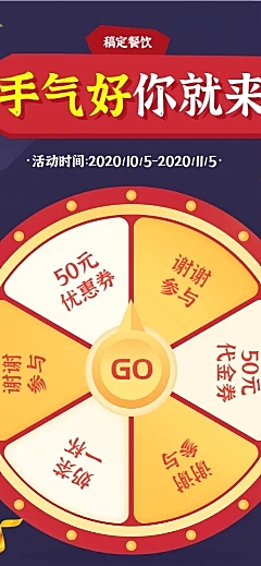 餐饮创意促销转盘长图
