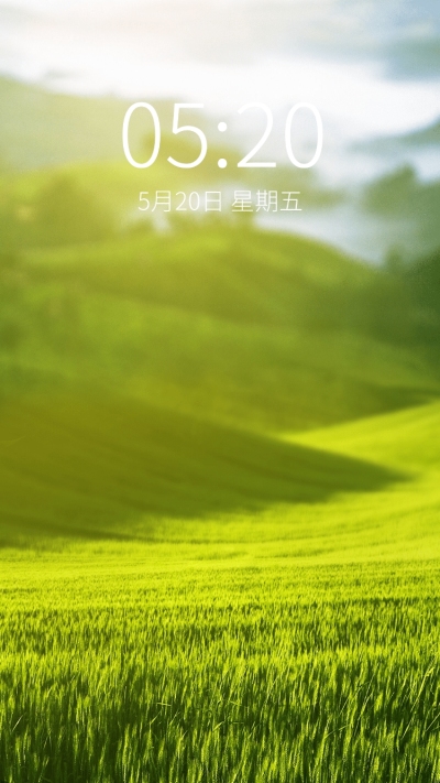夏日清新草地实景手机壁纸