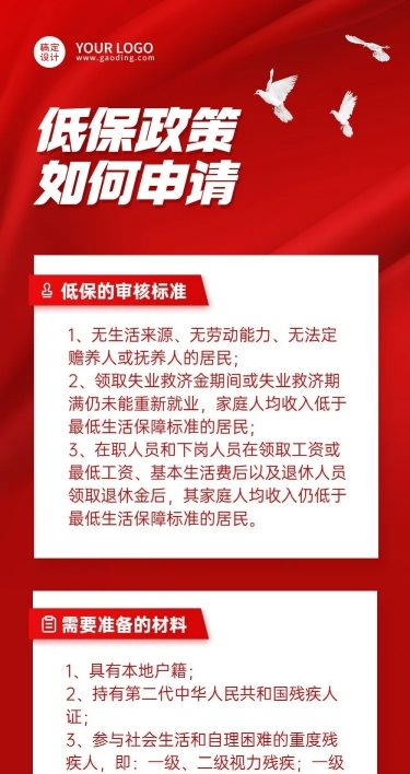 党政政务民生低保融媒体文章长图