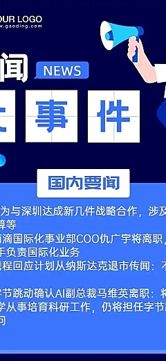 卡通可爱新闻大事件介绍详情H5长页