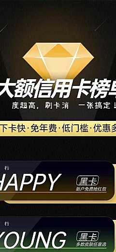 金融银行信用卡详情介绍H5长页