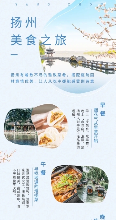 旅游出行攻略指南实景长图海报