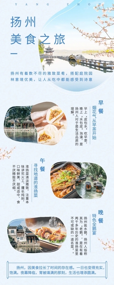 旅游出行攻略指南实景长图海报