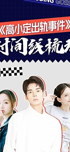 一图看懂时间线梳理潮酷风长图公告