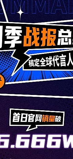 漫画数据战报喜报活动应援公告长图
