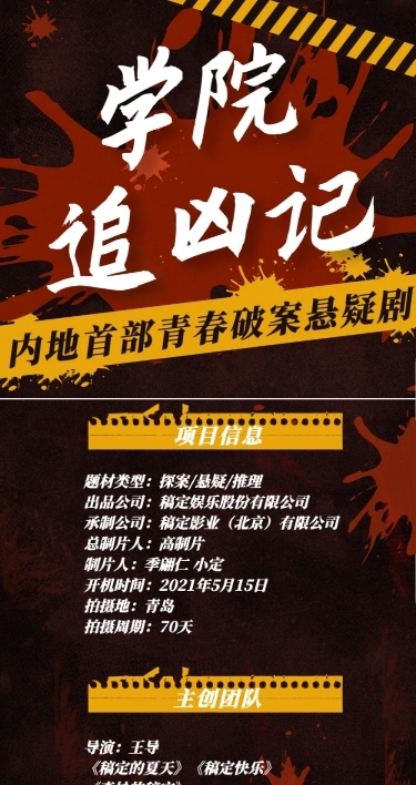剧组演员组讯影视剧招募长图公告