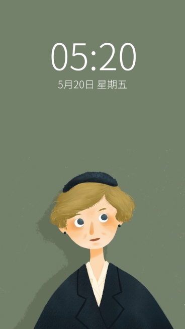 情人节文艺清新插画闺蜜手机壁纸套系预览效果