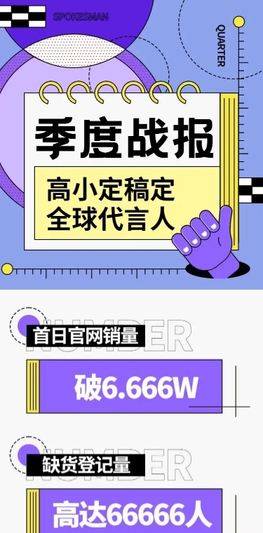 扁平风影视剧宣传活动公告长图