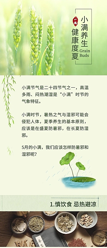 医疗保健养生科普宣传推广文艺长图