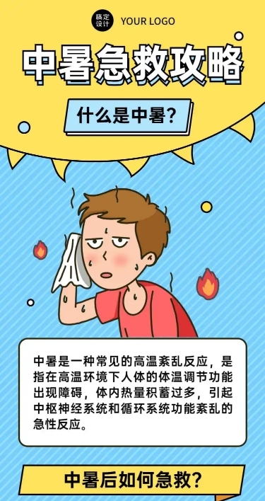医疗保健科普攻略卡通长图
