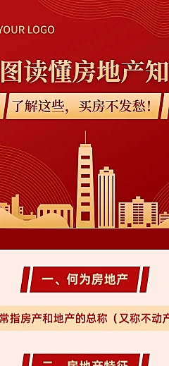 一图读懂地产知识科普长图