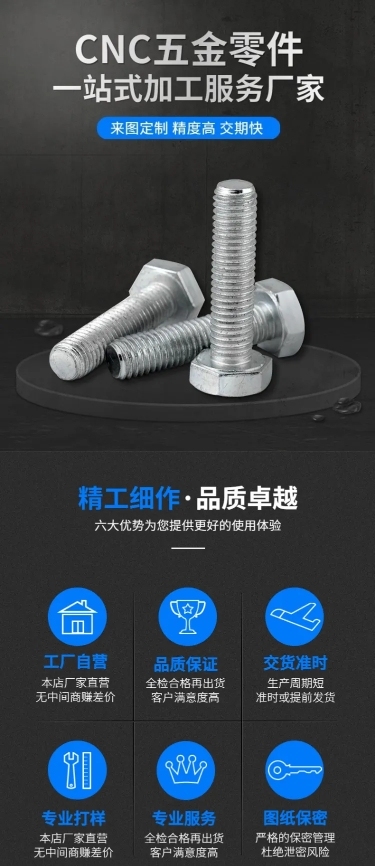 五金机械零配件螺丝详情页