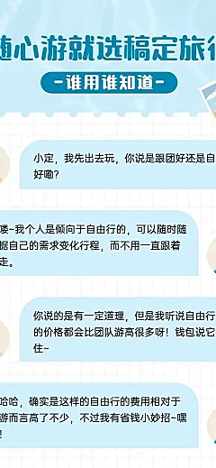对话框旅游资讯营销长图
