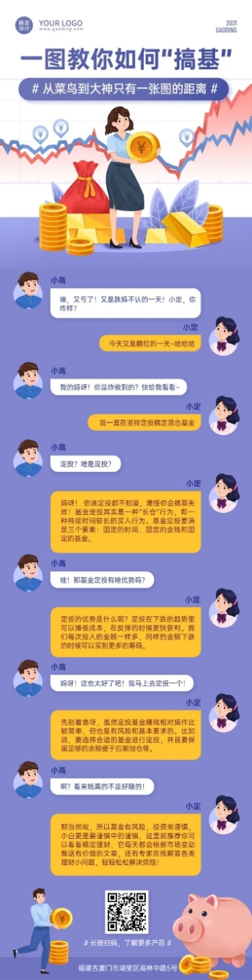 一图读懂基金金融科普对话框长图预览效果