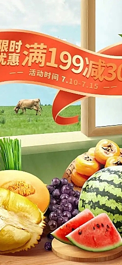 实景生鲜果蔬店铺首页