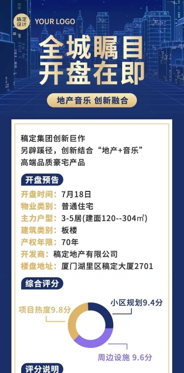 地产开盘营销活动长图