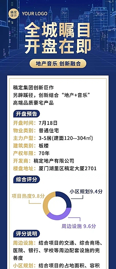 地产开盘营销活动长图