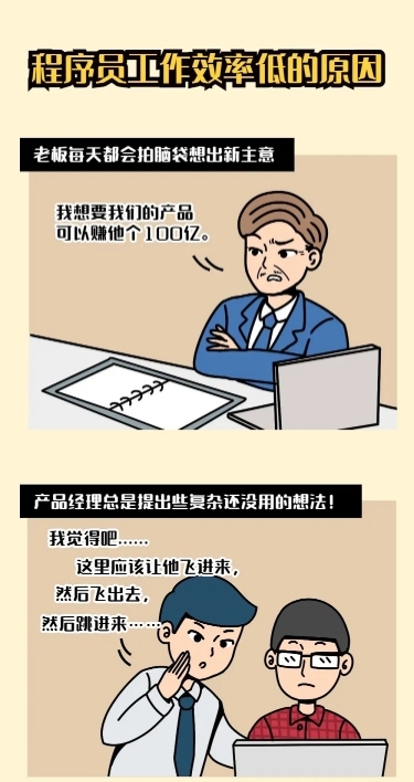 职场程序员工作趣味长图条漫
