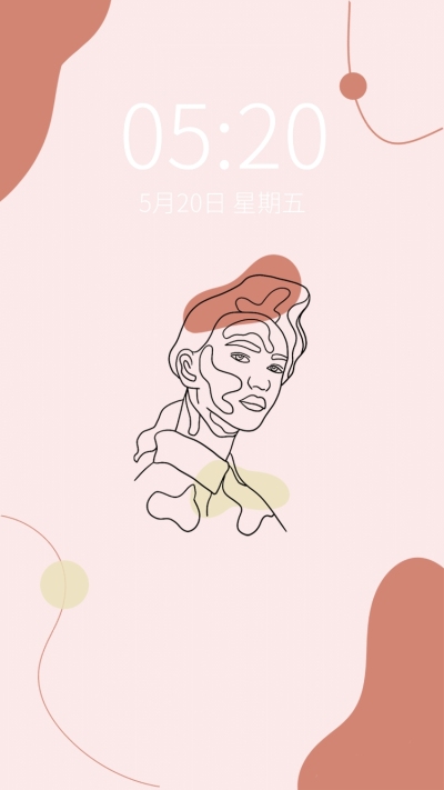 ins高级简约风线条手机壁纸