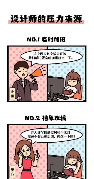 设计师职场白领趣味吐槽长图条漫
