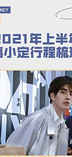 简约时尚风明星行程汇总应援长图