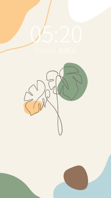 ins高级风线条手机壁纸预览效果