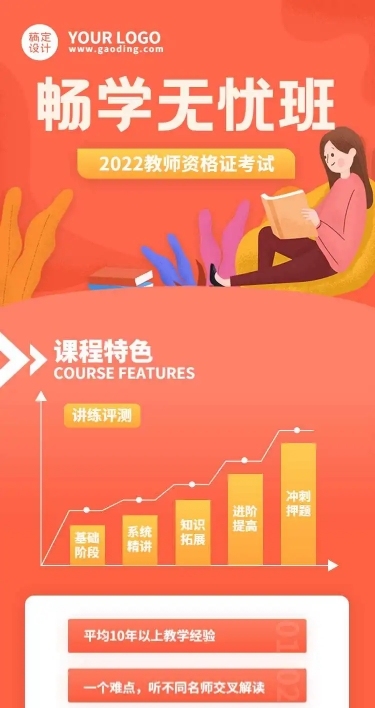 H5长页职业教育课程招生教师资格证培训
